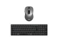 PORT DESIGNS Pack Keyboard Compact + Mouse Expert Rechargeable Combo BT+RF (FR)