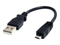 Bild von STARTECH 15cm USB 2.0 auf Micro USB Kabel - A auf Micro B Datenkabel - Stecker/Stecker