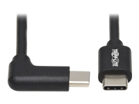 Bild von EATON TRIPPLITE USB-C Cable M/M - USB 2.0 Thunderbolt 3 60W PD Charging Right-Angle Plug Black 2m 6,6ft.