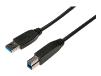 Bild von ASSMANN USB 3.0 Verbindungskabel Typ A-B St/St 1,8m USB 3.0 konform UL sw