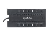 Bild von MANHATTAN MondoHub 28 Ports Stromversorgung ueber Netzteil 24 USB 2.0-Ports 4 USB 3.0-Ports Smart Power Management