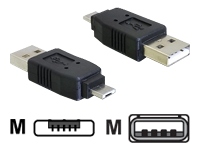 Bild von DELOCK Adapter USB micro-A Stecker zu USB2.0 A-Stecker