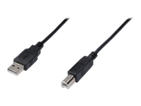 Bild von ASSMANN USB2.0 Anschlusskabel 1,8m USB A zu USB B AWG28 schwarz bulk