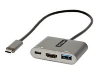 Bild von STARTECH.COM USB-C to HDMI Multiport Adapter 4K 100W PD USB 3.0 Hub 5Gbit/s USB-C zu HDMI Dock/Reiseadapter mit Stromversorgu