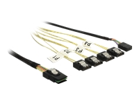Bild von DELOCK Kabel mini SAS SFF-8087 > 4 x SATA 7 Pin Reverse + Sideband 1 m