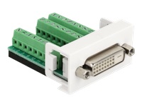 Bild von DELOCK Easy 45 Modul DVI 24+1 Buchse zu 27 Pin Terminalblock 22,5x45mm