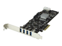 Bild von STARTECH.COM 4 Port USB 3.0 SuperSpeed PCI Express Schnittstellenkarte mit 4 5Gb/s Kanälen und UASP - SATA/LP4 Strom