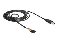 Bild von DELOCK Adapterkabel USB > Seriell-TTL 6 Pin Pfostenbuchse 1,8m (3,3 V) 2,54 mm Raster