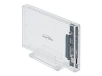 Bild von DELOCK Externes Gehäuse für 6,35cm 2,5Zoll SATA HDD/SSD mit USB Type-C Buchse transparent - werkzeugfrei