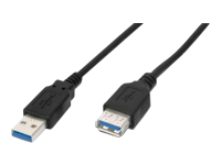 Bild von ASSMANN USB3.0 Verlaengerungskabel 3m USB A/M zu A/F bulk schwarz