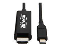 Bild von EATON TRIPPLITE USB-C to HDMI Adapter Cable M/M 4K 60 4:4:4 Thunderbolt 3 Compatible Black 6ft. 1,8m