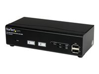 Bild von STARTECH.COM 2 Port USB VGA KVM Switch mit DDM Fast Switching und Kabeln - 2-fach VGA USB KVM Switch / Umschalter