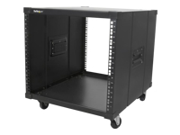 Bild von STARTECH.COM Mobiles Server Rack mit Griffen - rollbarer Serverschrank / Netzwerschrank - 9HE