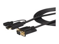 Bild von STARTECH.COM 3m aktives HDMI auf VGA Konverter Kabel - HDMI zu VGA Adapter 300cm - Schwarz - 1920x1200 / 1080p