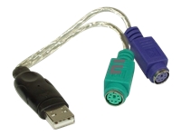 Bild von INLINE USB auf PS/2 Konverter USB Stecker an 2x PS/2 Buchse fuer Maus und Tastatur