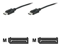 Bild von TECHLY DisplayPort 1.2 Anschlusskabel schwarz Audio/Video 1m schwarz  DisplayPort 20pol. Stecker auf DisplayPort 20pol. Stecker