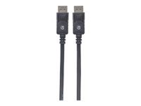 Bild von MANHATTAN DisplayPort Kabel 1m DisplayPort Stecker auf DisplayPort Stecker Geschirmt Schwarz Hohe Uebertragungsbandbreite