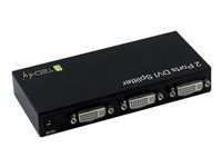 Bild von TECHLY DVI-I 24+5 Extender/Video Splitter 2-Port schwarz Ermoeglicht das Austeilen des DVI Signals auf 2 Ausgabegeraete