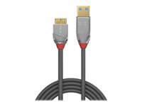 Bild von LINDY 0,5m USB 3.0 Typ A an Micro-B Kabel Cromo Line 5 Gbit/s