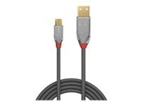 Bild von LINDY 3m USB 2.0 Typ A an Micro-B Kabel Cromo Line 480 Mbit/s