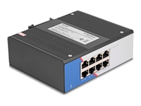 Bild von DELOCK Industrie Gigabit Ethernet Switch 8 Port RJ45 fur Hutschiene