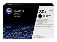 Bild von HP 80XD Original Toner schwarz hohe Kapazität 2 x 6.900 Seiten 2er-Pack