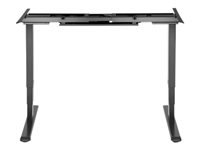 Bild von DIGITUS Elektrisch Höhenverstellbares Tischgestell Höhe 62-128cm, für Platten bis 200cm; Schwarz