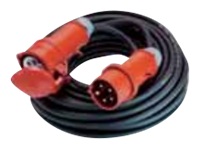 Bild von BACHMANN Extension 5G1,5mm sw 10m H07RN-F CEE 16A rot 400V