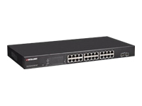 Bild von INTELLINET 24-Port PoE Gigabit Switch Web-Managed 2 GBIC SFP Ports Ausgangsleistung bis zu 30 Watt pro Port PoE+ IEEE 802.3at/af