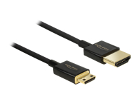 Bild von DELOCK Kabel High Speed HDMI mit Ethernet - HDMI-A Stecker > HDMI Mini-C Stecker 3D 4K 2 m Slim Premium