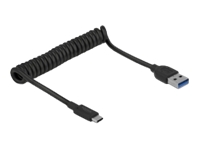 Bild von DELOCK USB 3.1 Gen 2 Spiralkabel Typ-A Stecker zu Typ-C Stecker