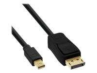 Bild von INLINE Mini DisplayPort OUT zu DisplayPort IN Kabel schwarz 2m