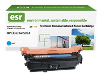 ESR Toner cartridge compatible with HP CE401A cyan remanufactured 6.000 pages