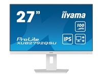 Bild von IIYAMA XUB2792QSU-W6 68,58cm 27Zoll ETE IPS 2560x1440 100Hz 250cd/m2 0,4ms Speakers HDMI DP USB 4x3.2 White FreeSync 15cm Height