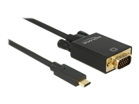 Bild von DELOCK Kabel USB Type-C Stecker > VGA Stecker (DP Alt Mode) Full HD 1080p 1 m schwarz