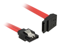 Bild von DELOCK Kabel SATA 6 Gb/s Stecker gerade > SATA Stecker oben 20 cm rot Metall