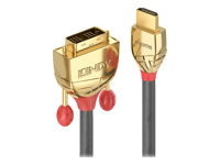 Bild von LINDY 0,5m Gold HDMI an DVI-D-Kabel HDMI an DVI-D 18+1 Stecker