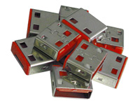 Bild von LINDY 10 USB Portschloesser ROT. Erweiterungskit fuer LINDY Art.Nr. 40450