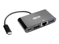 Bild von EATON TRIPPLITE USB-C Multiport Adapter - 4K HDMI USB-A Port GbE 60W PD Charging HDCP Black