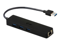 Bild von I-TEC USB 3.0 Slim HUB 3 Port mit Gigabit Ethernet Adapter ideal fuer Notebook Ultrabook Tablet PC unterstuetzt Win und Mac OS