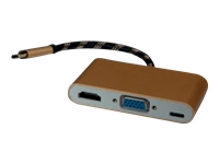 Bild von ROLINE GOLD Display Adapter USB-C - VGA / HDMI / C PD