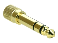 Bild von DELOCK Adapter 6,35mm Klinkenstecker zu 3,5mm Klinkenbuchse 3 Pin Metall verschraubbar