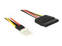 Bild von DELOCK Kabel Power SATA 15 Pin Stecker > Floppy 4 Pin Stecker 40 cm