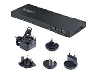 Bild von STARTECH.COM 4-Port 4K HDMI Splitter 1x4 4K 60Hz HDMI 2.0 Video 4k HDMI Verteiler mit Skalierer 1 In 4 Out HDMI 3.5mm/Opti Audio Pt