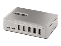 Bild von STARTECH.COM 10-Port USB-C Hub - 8x USB-A/2x USB-C - USB C Verteiler mit Netzteil - USB 3.1 Gen 2 - Adapter USB C auf USB A - USB C