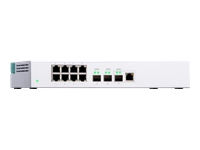 Bild von QNAP QSW-308-1C Eight 1GbE NBASE-T ports Three 10GbE SFP+ with shared one 10GBASE-T ports Unmanage Switch 10GbE NBASE-T