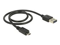 Bild von DELOCK Kabel EASY-USB 2.0 Typ-A Stecker > EASY-USB 2.0 Typ Micro-B Stecker schwarz 50 cm