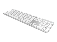 Bild von KEYSONIC KSK-8022BT (DE) Aluminium Full-Size Tastatur Multikanal Bluetooth 3.0 Mac/Win/Android