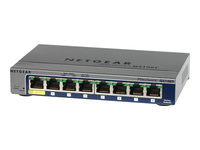 NETGEAR Switch Desktop Gigabit Pro Safe 8-port 10/100/1000 GS108P