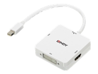 Bild von LINDY Mini-DP 1.2 an HDMI 2.0 DVI-D und VGA Konverter Unterstuetzt HDMI 2.0 Ultra HD 4K und HDCP2.2 Signale